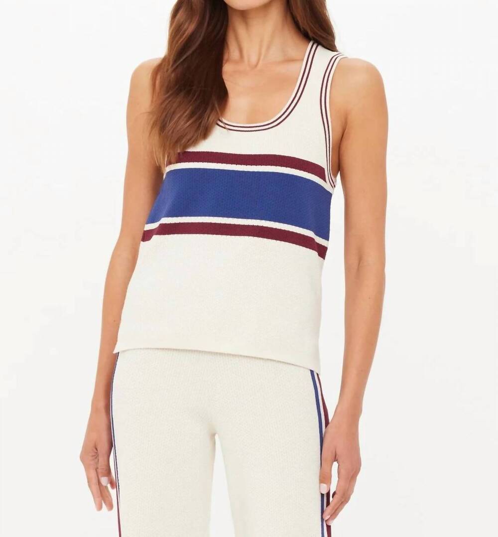 NEW THE UPSIDE adesa vilde knit tank top in creme